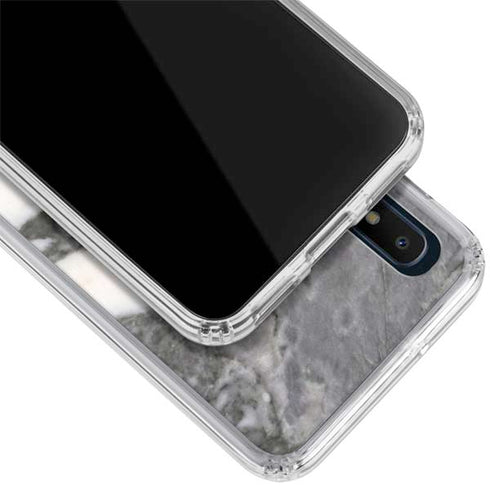 Grey Marbling Galaxy A10e Clear Case