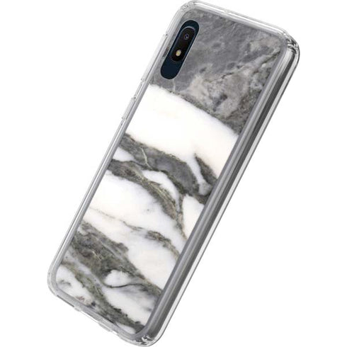 Grey Marbling Galaxy A10e Clear Case