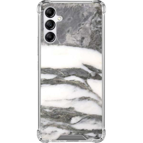 Grey Marbling Galaxy A14 5G Clear Case
