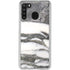 Grey Marbling Galaxy A21 Clear Case