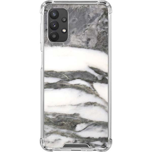 Grey Marbling Galaxy A32 5G Clear Case