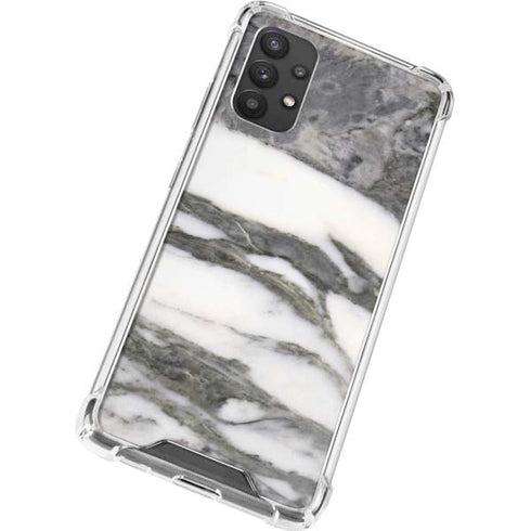 Grey Marbling Galaxy A32 5G Clear Case