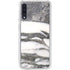 Grey Marbling Galaxy A50 Clear Case