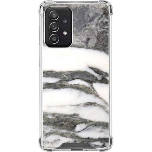 Grey Marbling Galaxy A52 5G Clear Case
