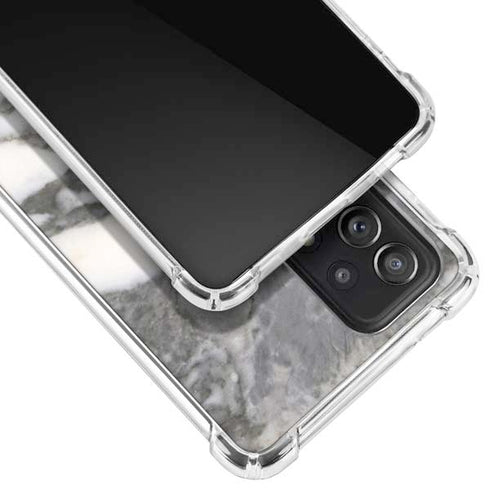 Grey Marbling Galaxy A52 5G Clear Case