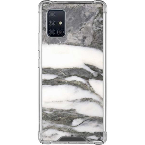 Grey Marbling Galaxy A71 5G Clear Case