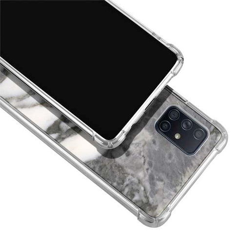 Grey Marbling Galaxy A71 5G Clear Case