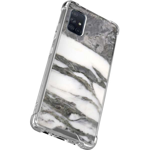 Grey Marbling Galaxy A71 5G Clear Case