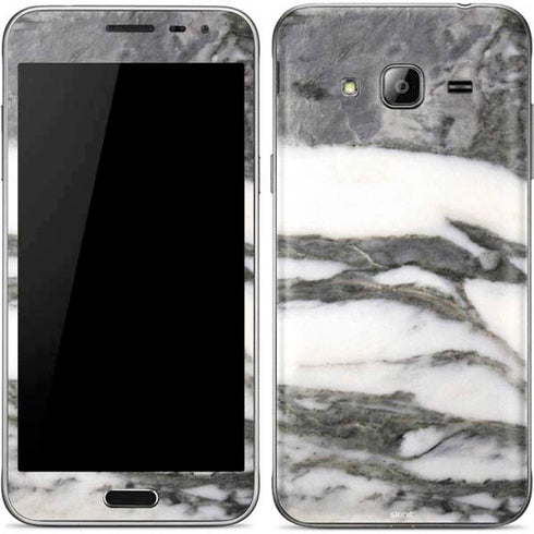Grey Marbling Galaxy J3 Skin