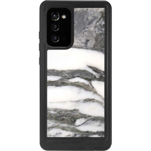 Grey Marbling Galaxy Note20 5G Waterproof Case
