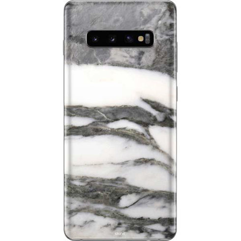 Grey Marbling Galaxy S10 Plus Skin