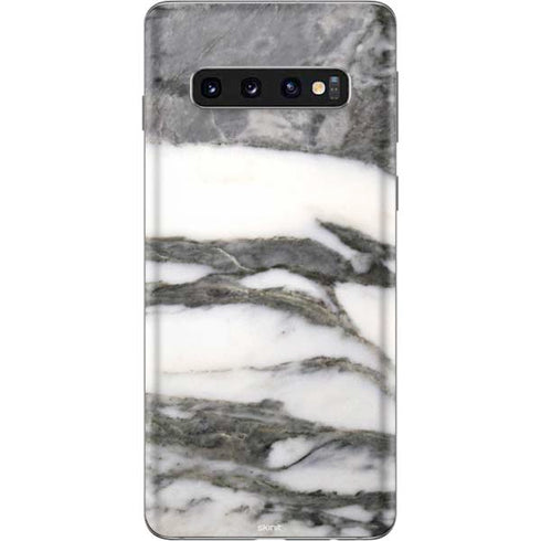 Grey Marbling Galaxy S10 Skin