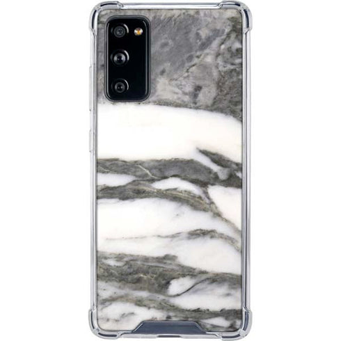 Grey Marbling Galaxy S20 FE Clear Case