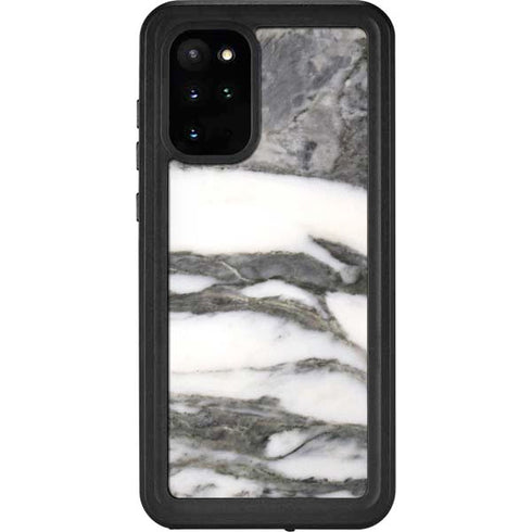 Grey Marbling Galaxy S20 Plus Waterproof Case