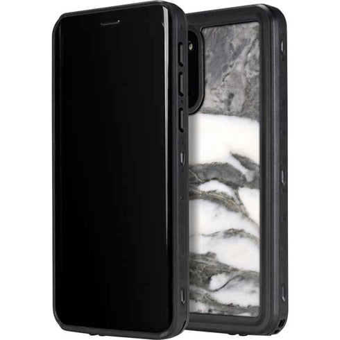 Grey Marbling Galaxy S20 Plus Waterproof Case