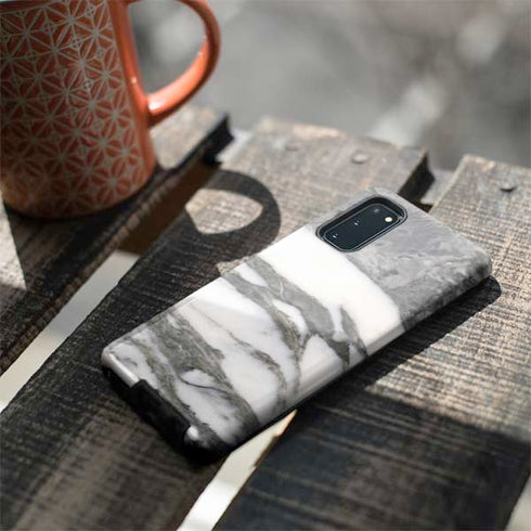 Grey Marbling Galaxy S20 Pro Case