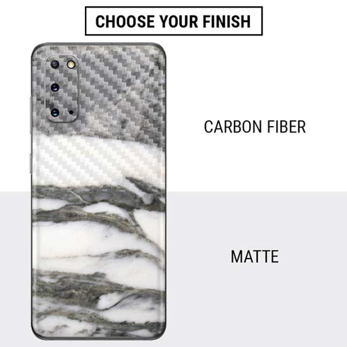 Grey Marbling Galaxy S20 Skin