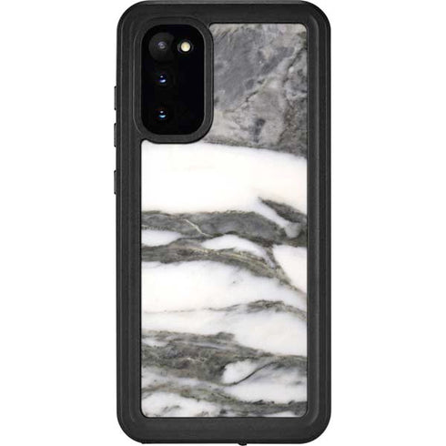 Grey Marbling Galaxy S20 Waterproof Case