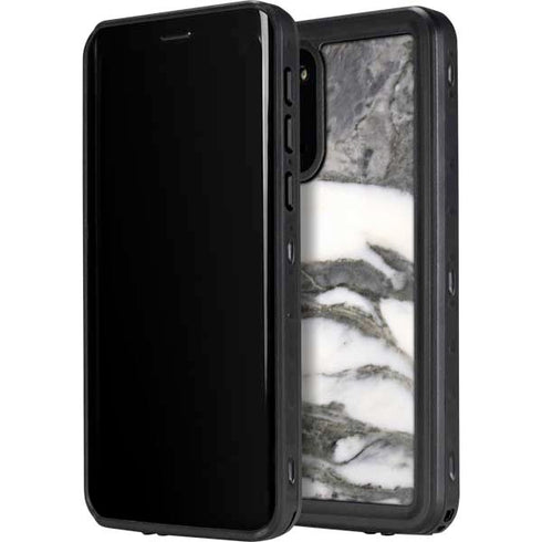 Grey Marbling Galaxy S20 Waterproof Case