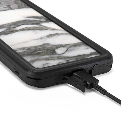 Grey Marbling Galaxy S20 Waterproof Case