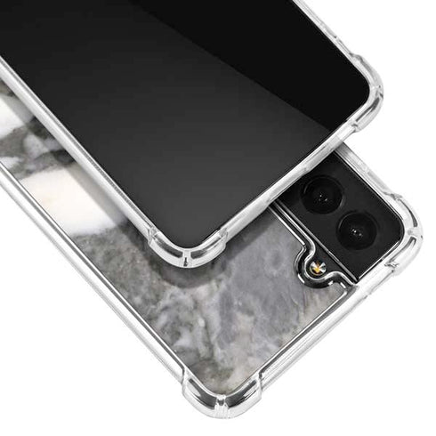 Grey Marbling Galaxy S21 FE Clear Case