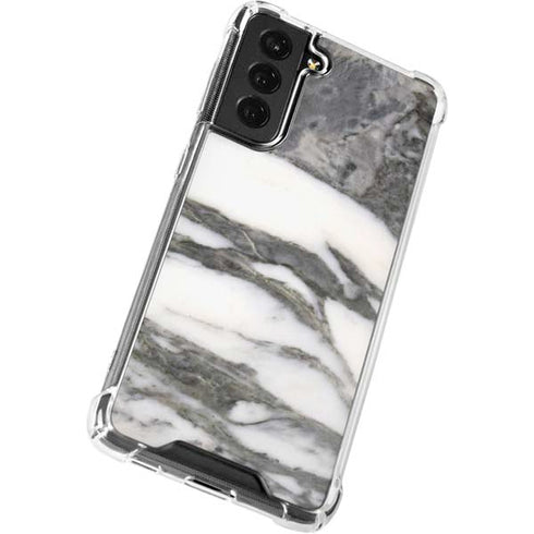 Grey Marbling Galaxy S22 Clear Case