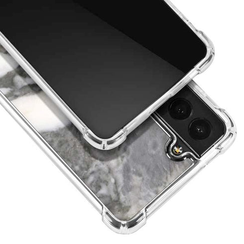 Grey Marbling Galaxy S22 Clear Case