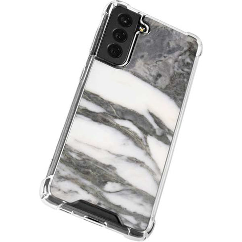 Grey Marbling Galaxy S22 Plus Clear Case