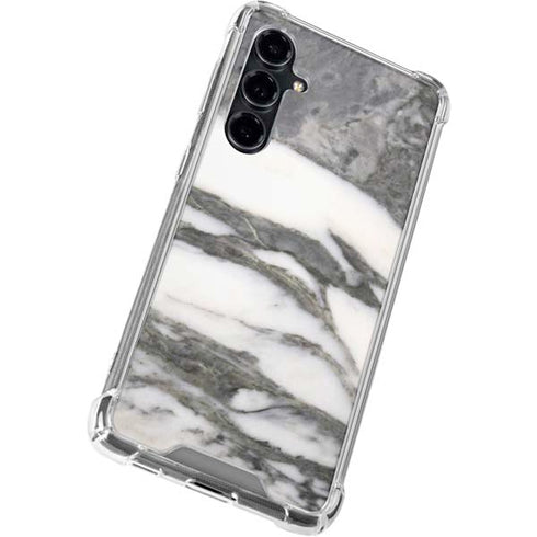 Grey Marbling Galaxy S23 FE Clear Case
