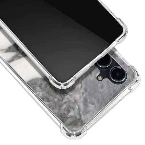 Grey Marbling Galaxy S23 FE Clear Case