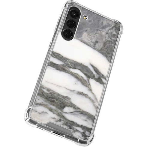 Grey Marbling Galaxy S23 Plus Clear Case