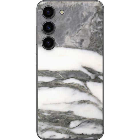 Grey Marbling Galaxy S23 Skin