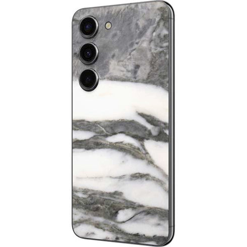 Grey Marbling Galaxy S23 Skin