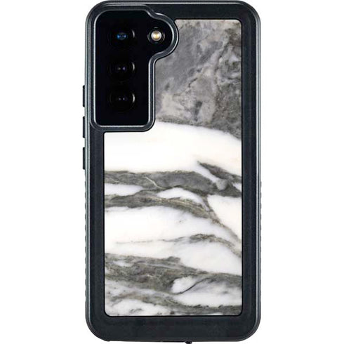 Grey Marbling Galaxy S23 Waterproof Case