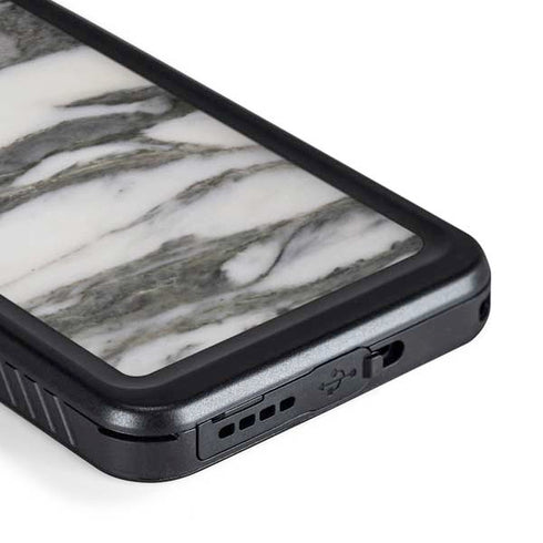 Grey Marbling Galaxy S23 Waterproof Case