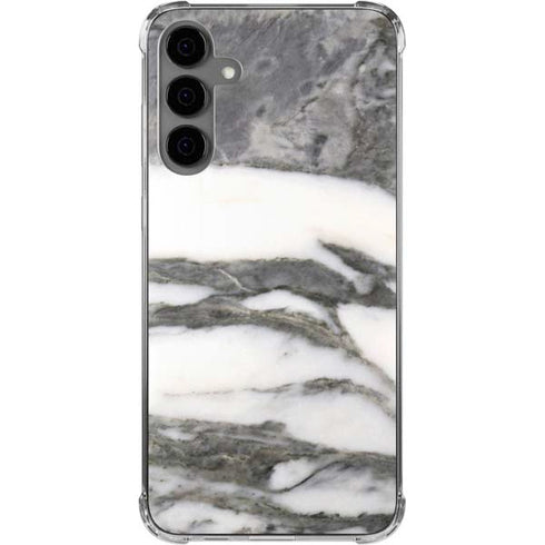 Grey Marbling Galaxy S24 Plus Clear Case