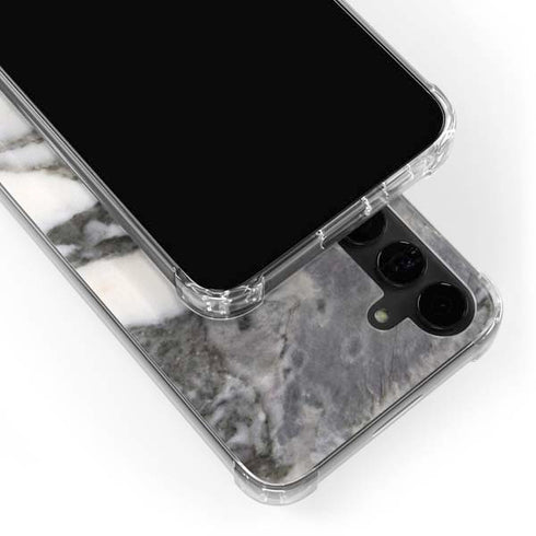 Grey Marbling Galaxy S24 Plus Clear Case