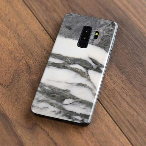 Grey Marbling Galaxy S9 Plus Skin
