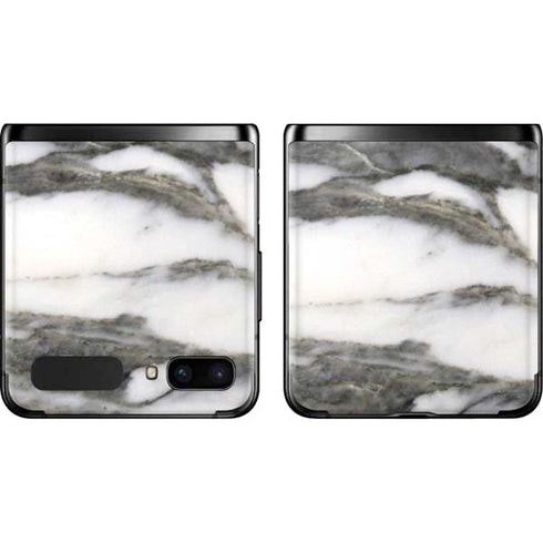 Grey Marbling Galaxy Z Flip Skin
