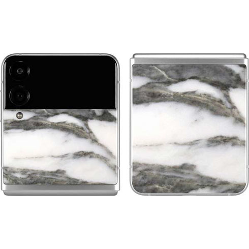 Grey Marbling Galaxy Z Flip4 5G Skin