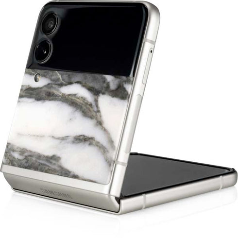 Grey Marbling Galaxy Z Flip4 5G Skin