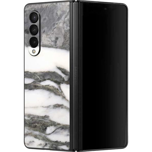 Grey Marbling Galaxy Z Fold3 5G Skin
