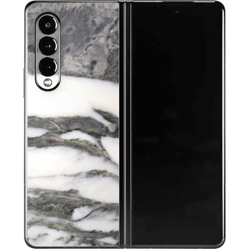 Grey Marbling Galaxy Z Fold3 5G Skin