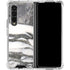 Grey Marbling Galaxy Z Fold4 5G Clear Case