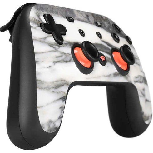 Grey Marbling Google Stadia Controller Skin