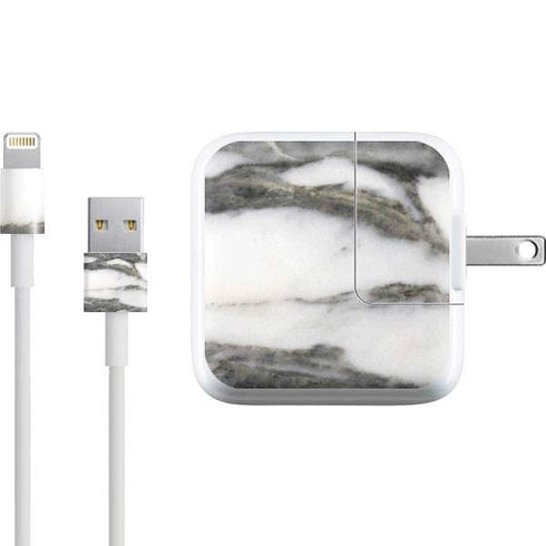 Grey Marbling iPad Charger (10W USB) Skin