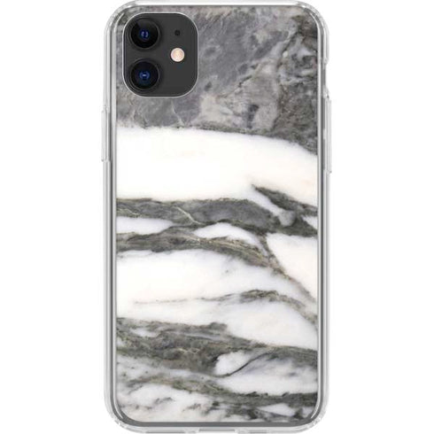 Grey Marbling iPhone 11 Clear Case
