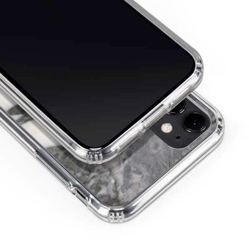 Grey Marbling iPhone 11 Clear Case