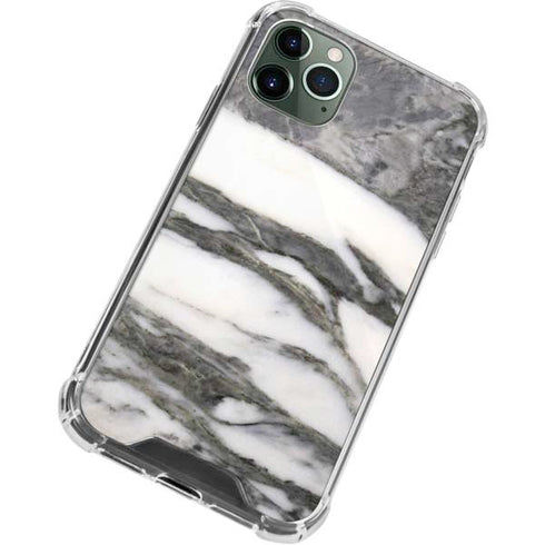 Grey Marbling iPhone 11 Pro Max Clear Case