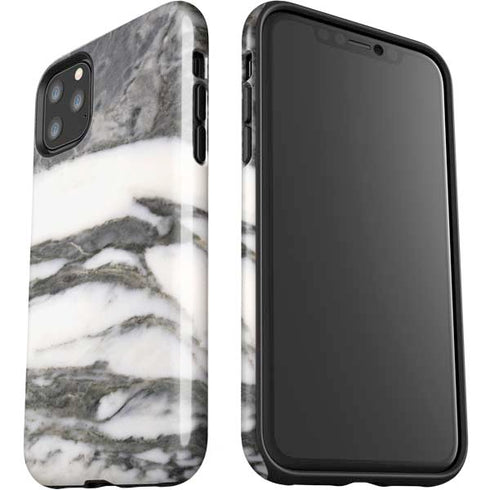 Grey Marbling iPhone 11 Pro Max Impact Case